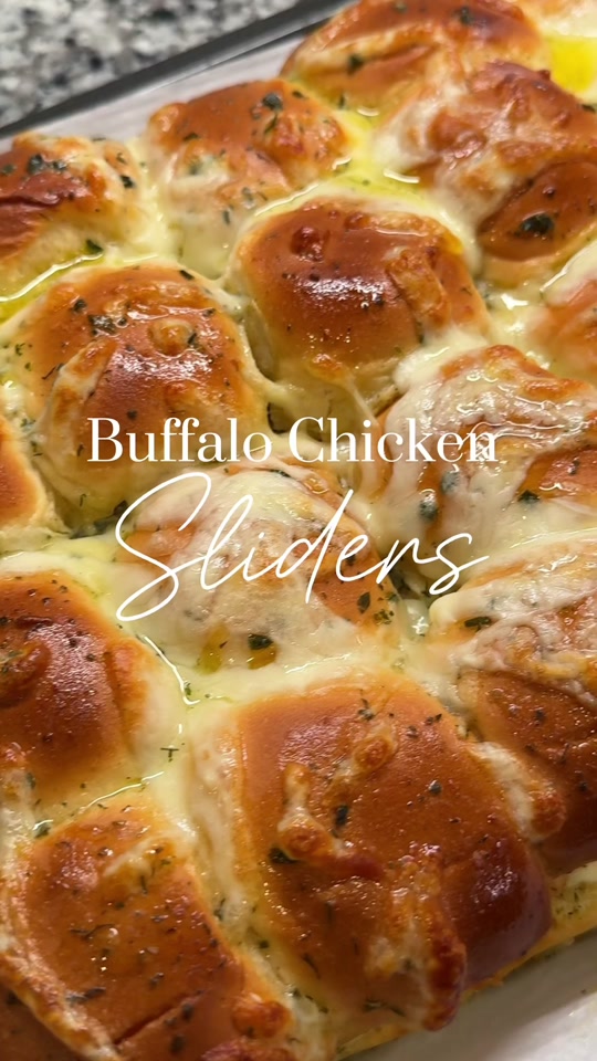 Buffalo chicken sliders for game day