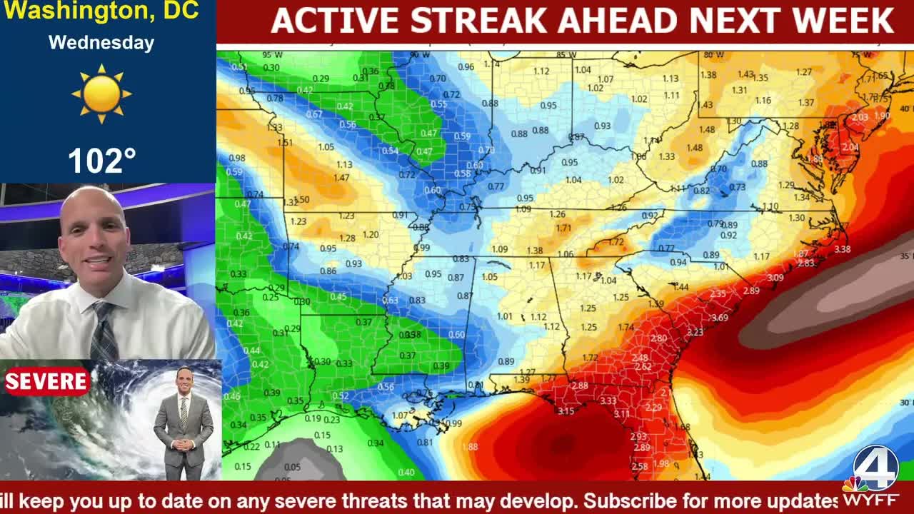 Active weather pattern ahead next week