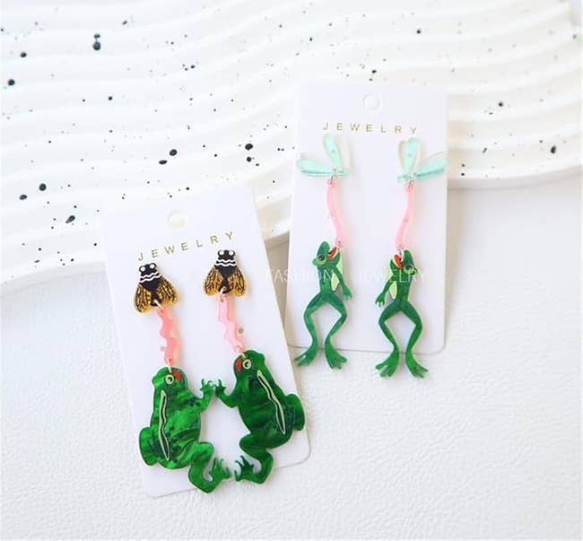 Frog earrings