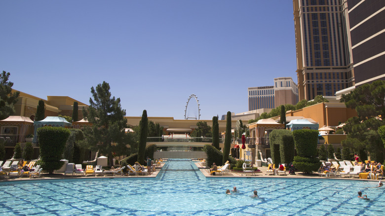 The Pool at Wynn with the surrounding trees
