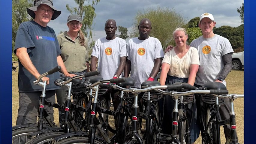 Jersey proud: Spring Lake man's charity brings bicycles to African country