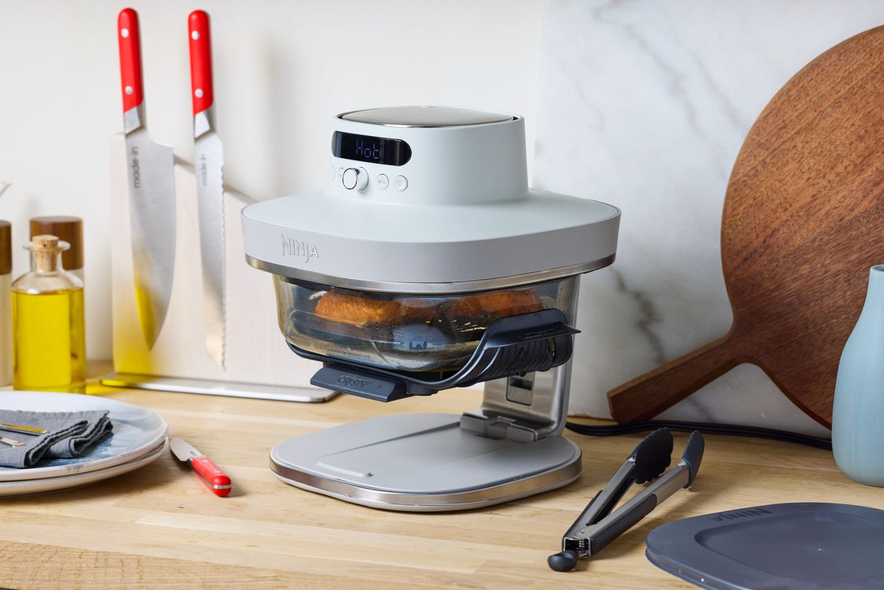 Ninja Crispi Pro 6 Quart 1-in-1 Air Fryer on a kitchen counter