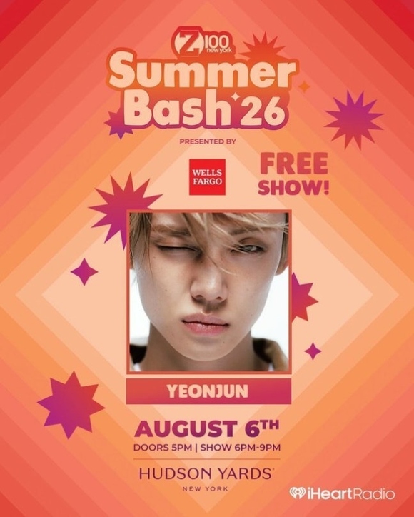 TXT ヨンジュン、韓国アーティスト初!「Z100 Summer Bash」に出演決定