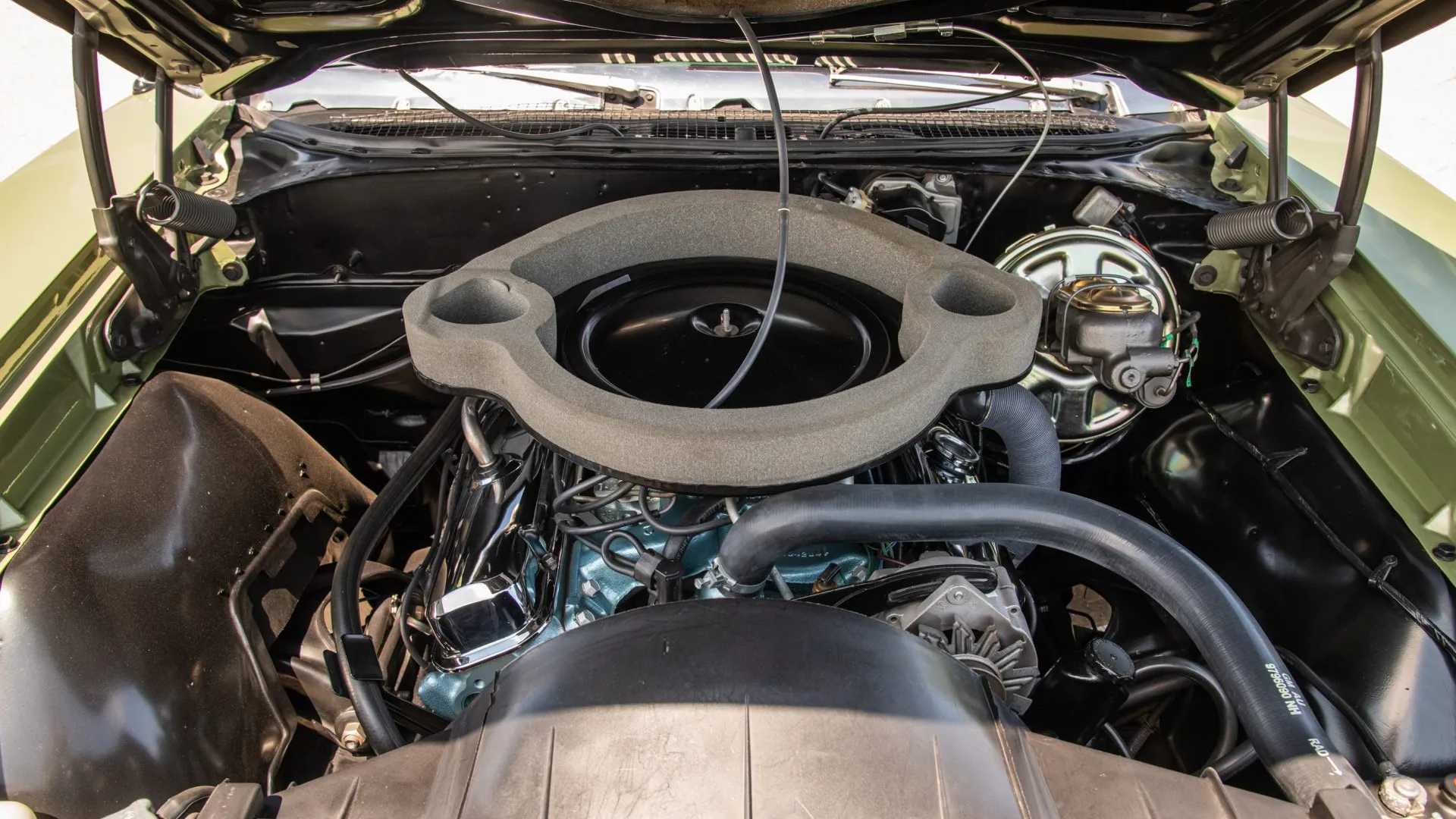 1969 Pontiac GTO Judge convertible engine bay resized