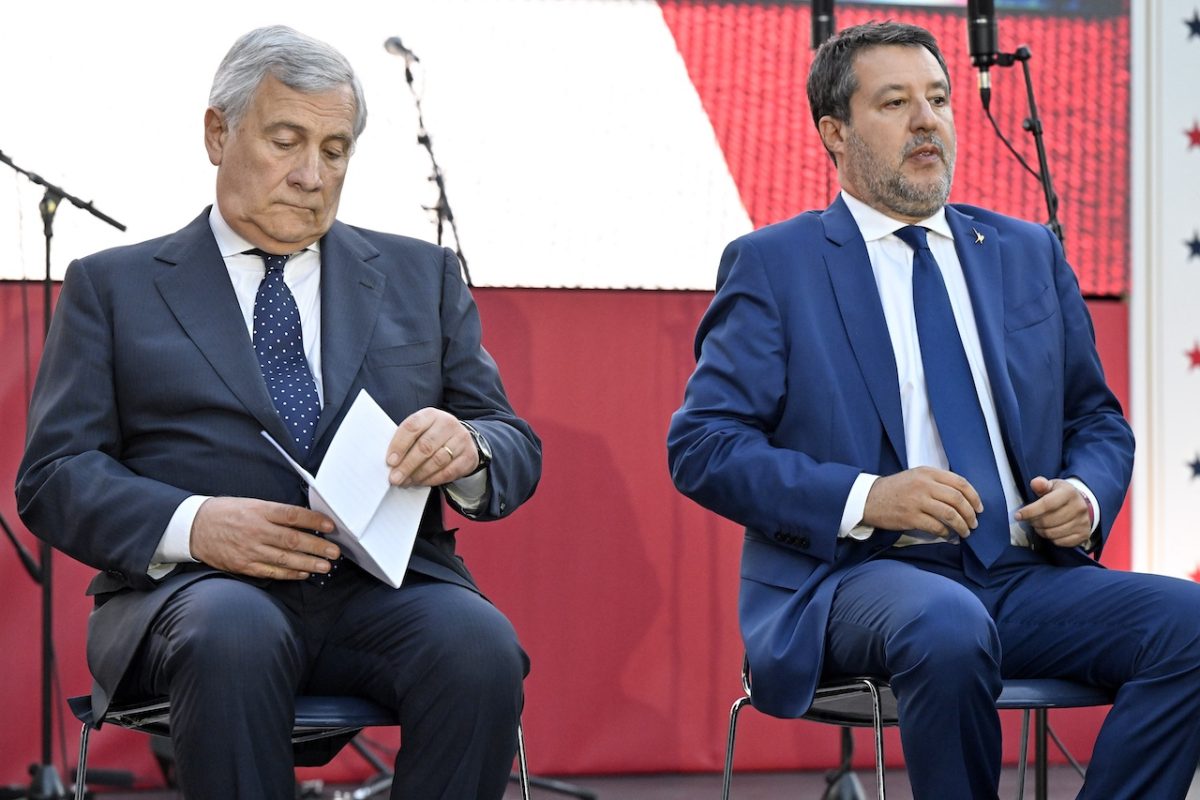 Antonio Tajani e Matteo Salvini (Imagoeconomica).