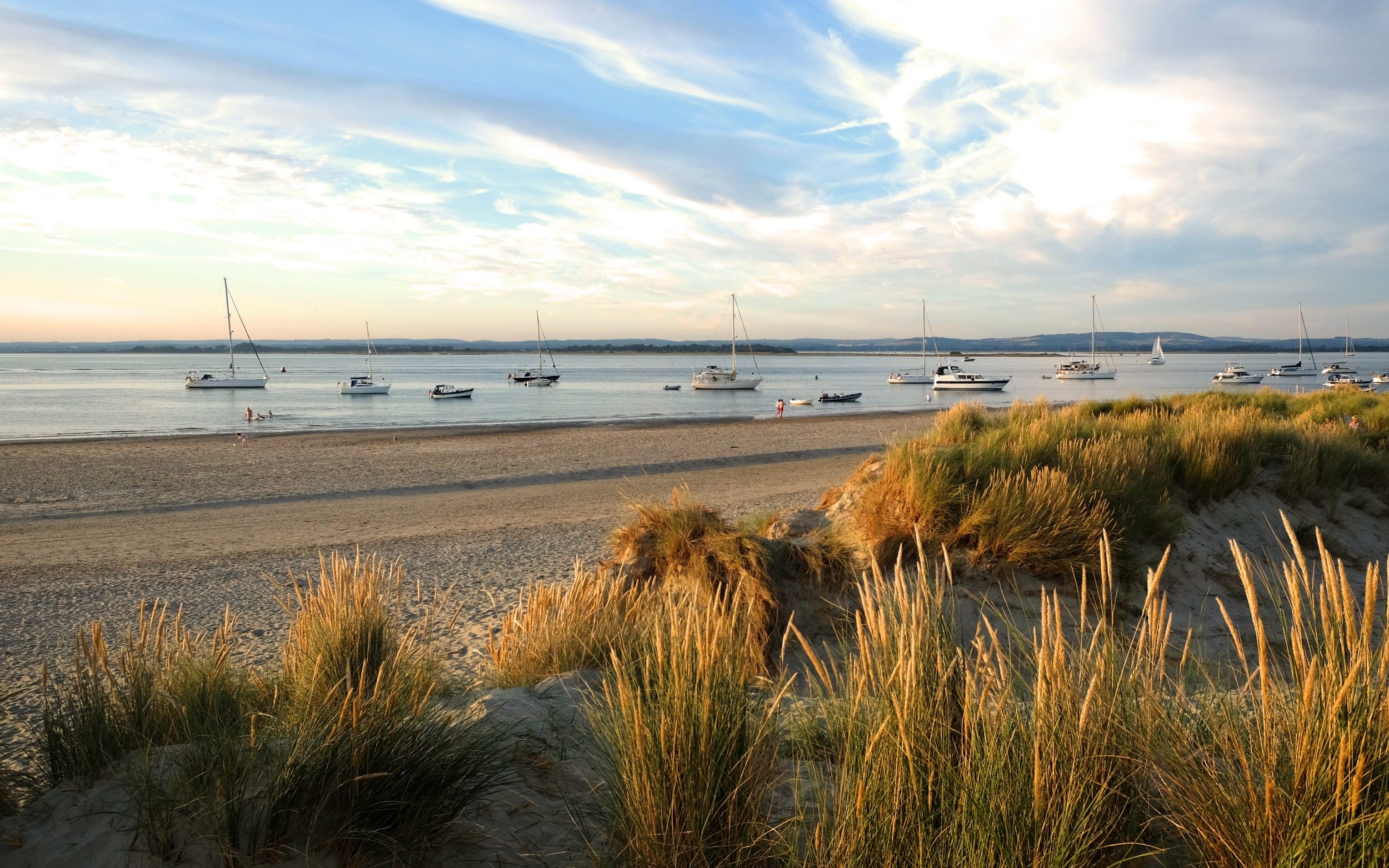 The sand dunes at East Head, West Wittering Beach, West Sussex, UK.