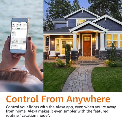 Install smart light bulbs