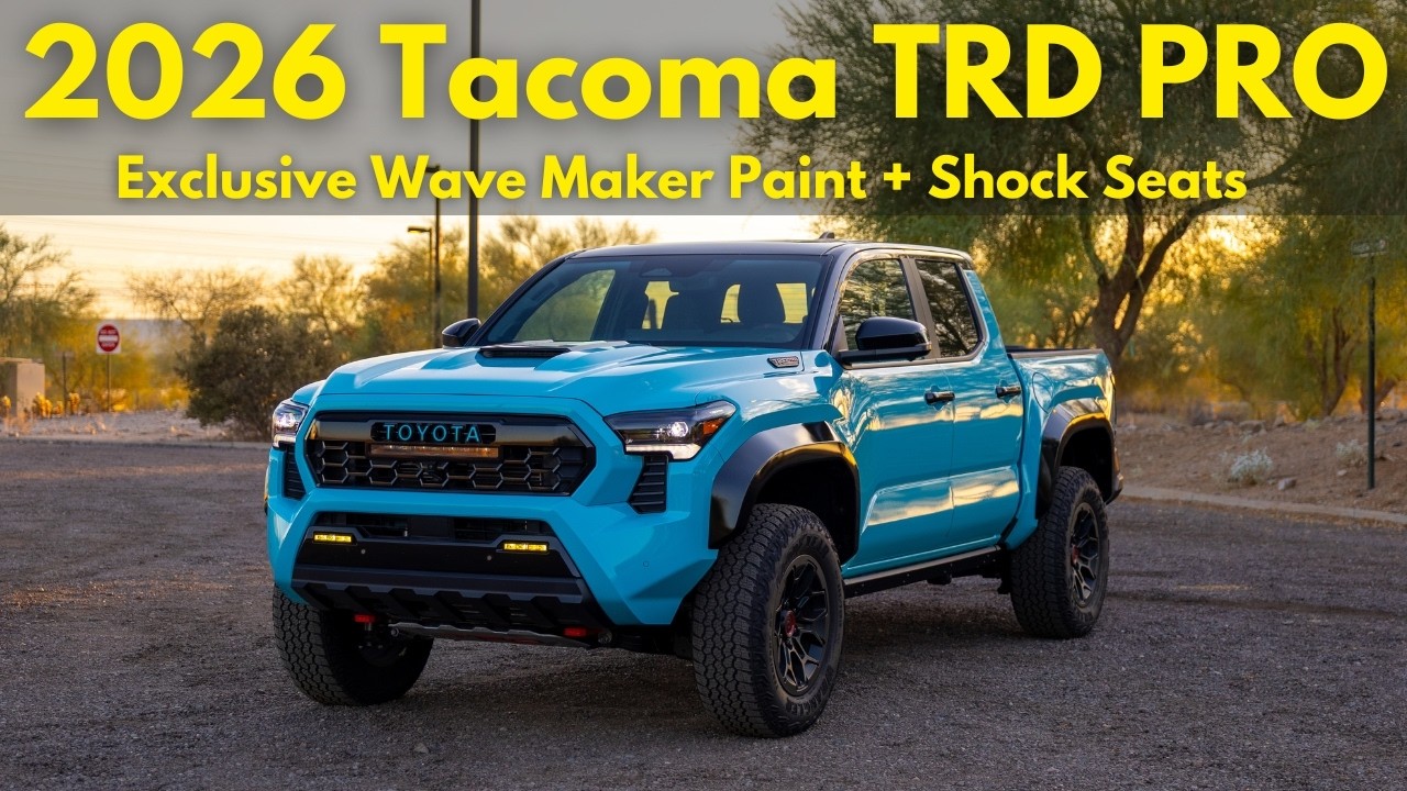 2026 Toyota Tacoma TRD Pro Features Wild Seats and Exclusive Wave Maker ...