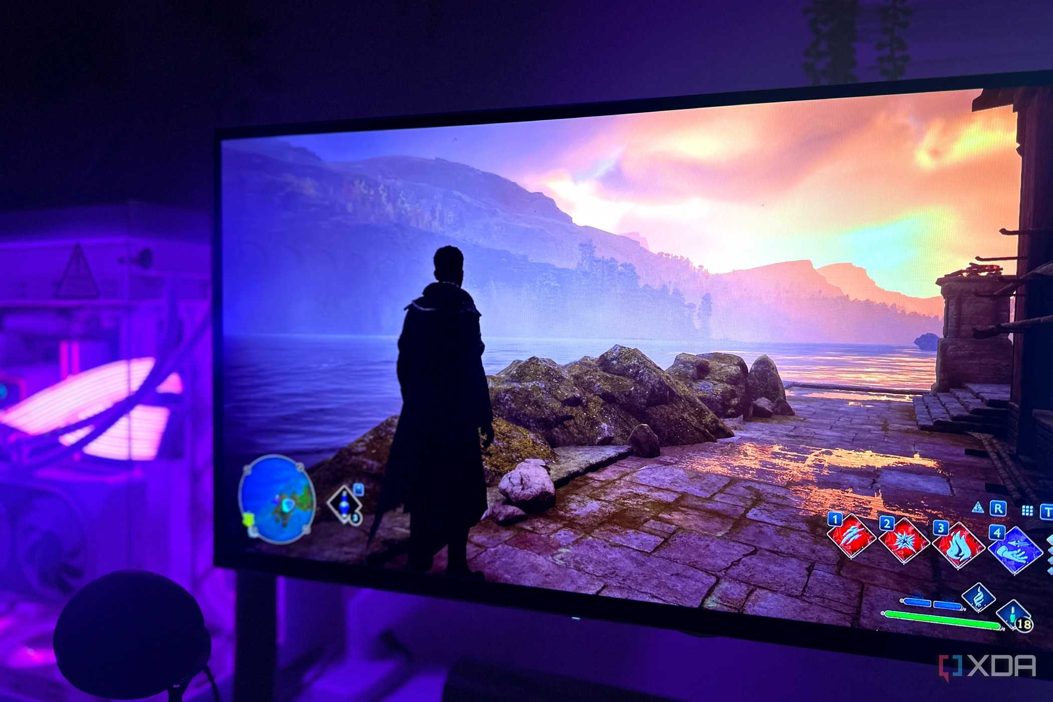 Hogwarts Legacy with RTX HDR on OLED Monitor.