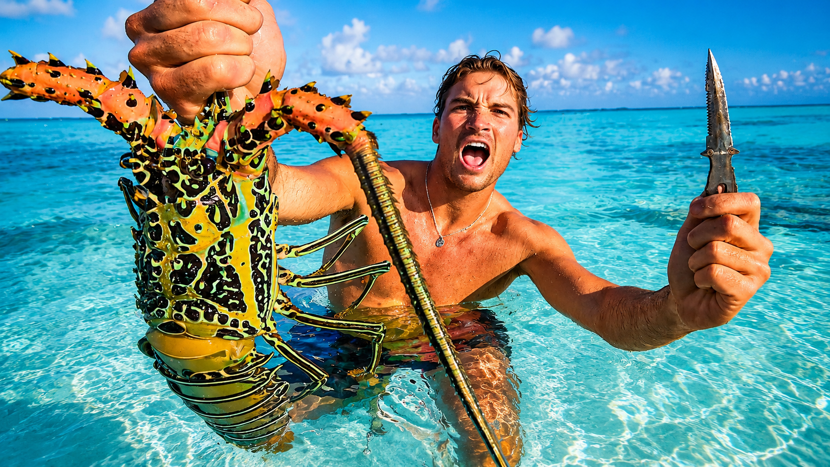 He ate only what he could catch for 3 days on remote islands