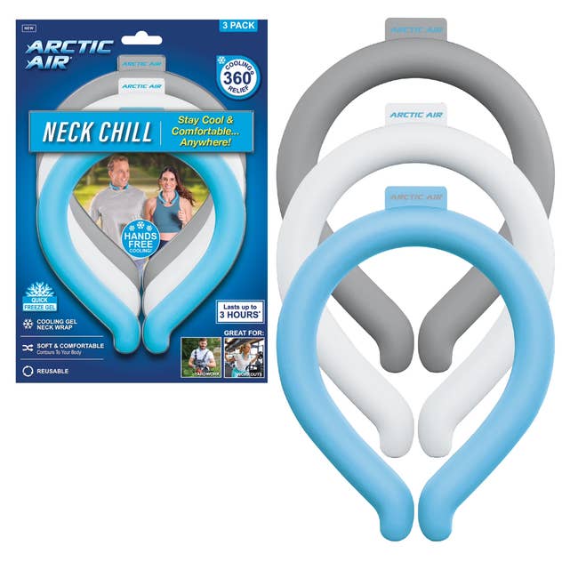 Packaging and three neck chillers are shown