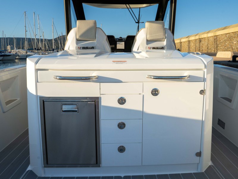 Wellcraft 28 T-Top cockpit console