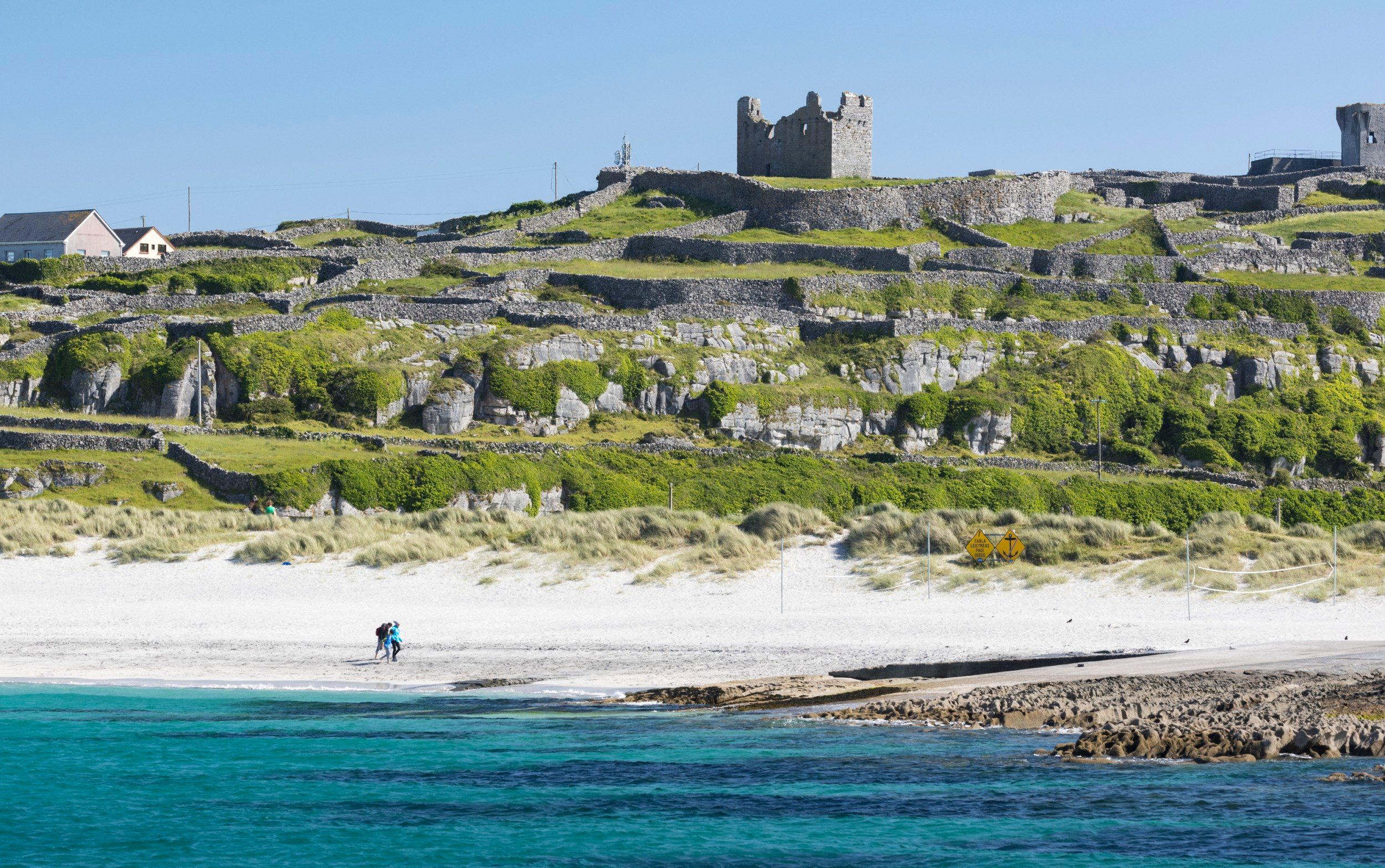 A view of O'Brien's Castle on the island of Inis Oírr