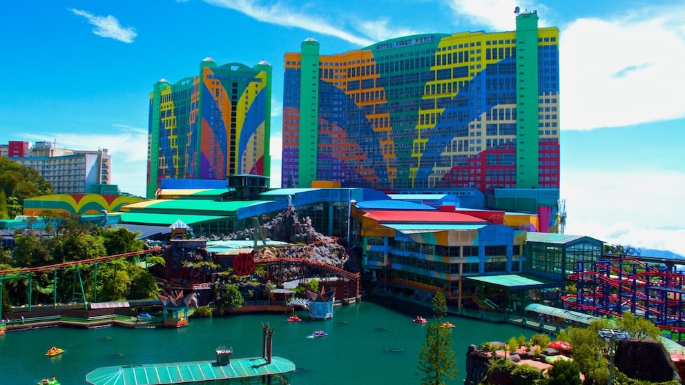 The colorful First World Hotel is located in Malaysia—and is listed in the Guinness World Records.