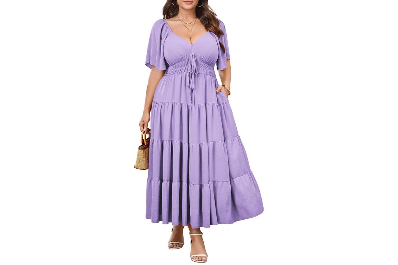 CICIDUDU Plus Size Casual Summer Boho Maxi Dress