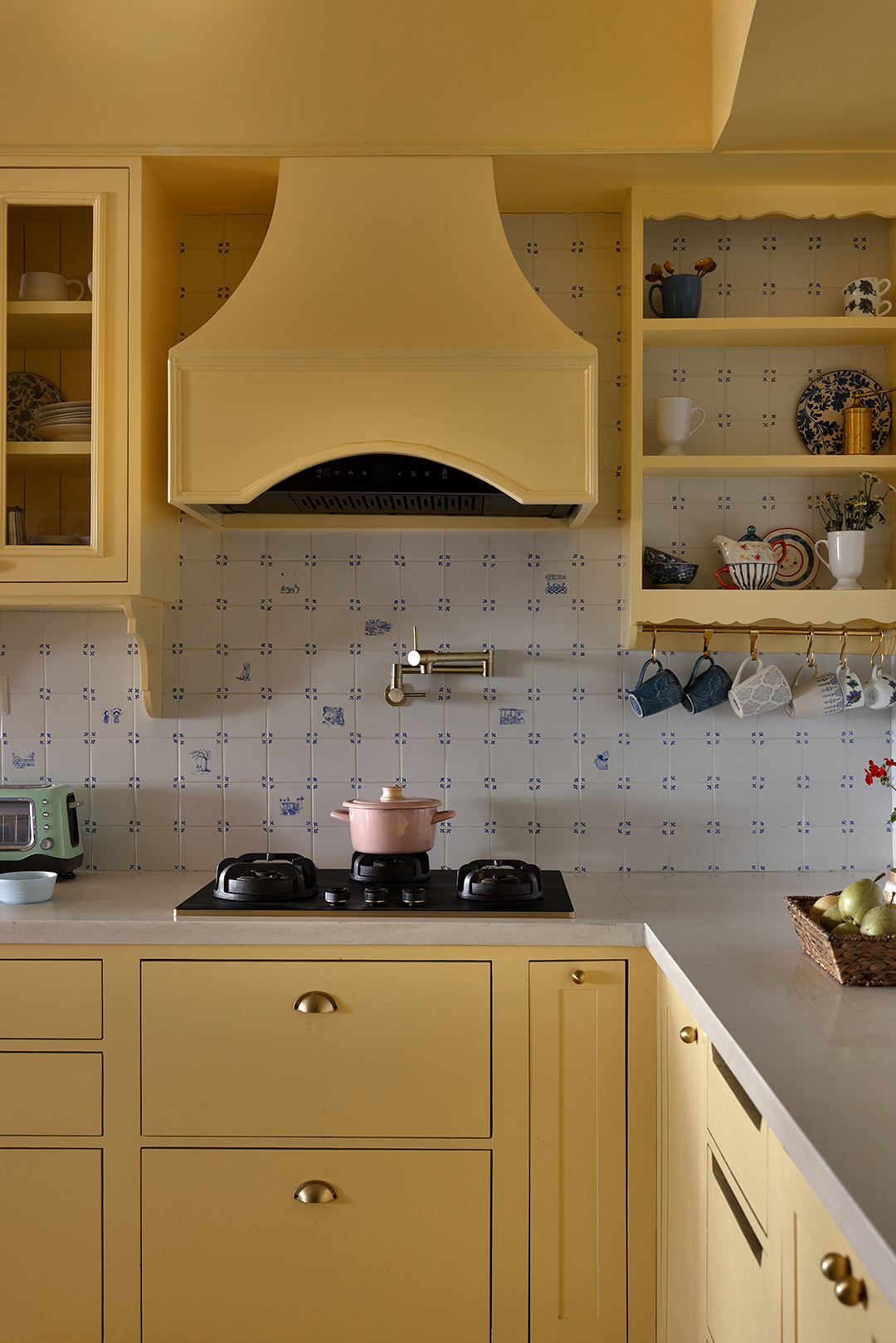 yellow kitchen