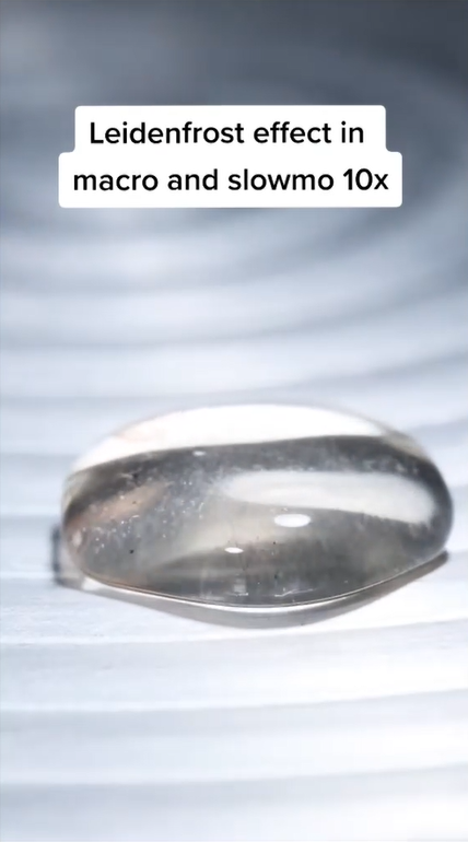 250°C surface in extreme macro slow motion