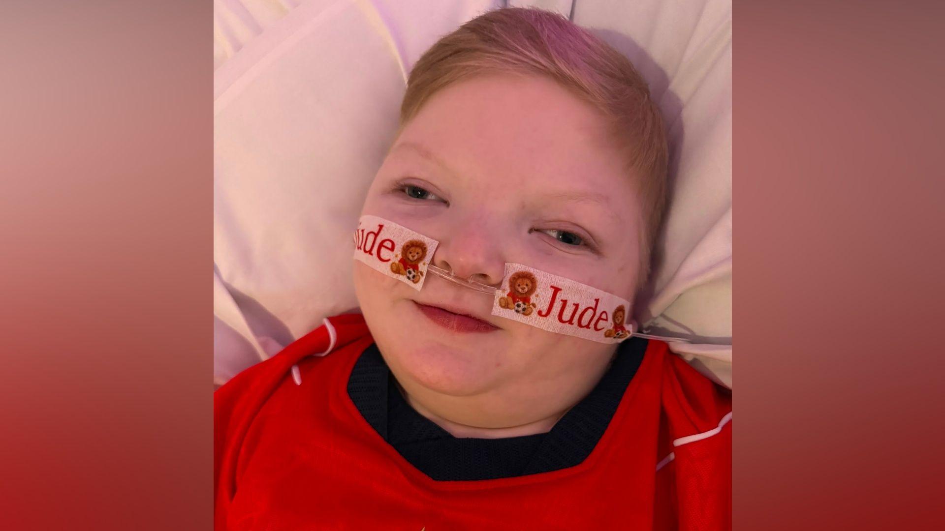Mum, Hayley, said Jude's faces "lights up" when he hears his named chanted by fans on TV