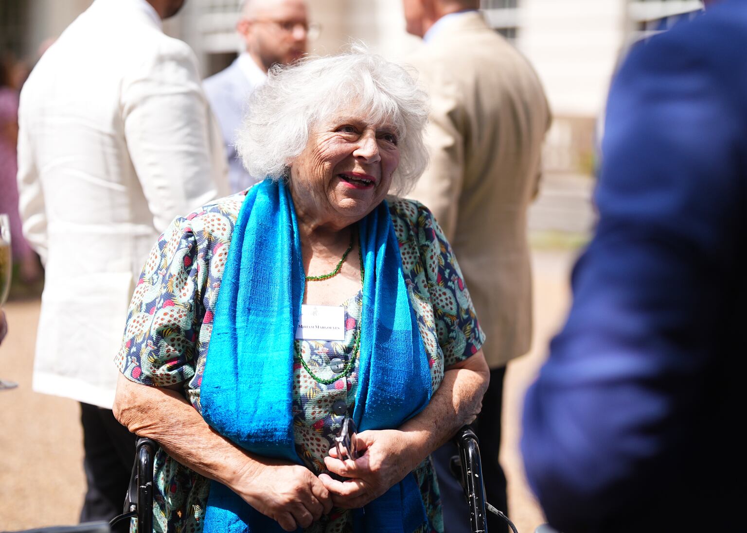 Miriam Margolyes joined the reception