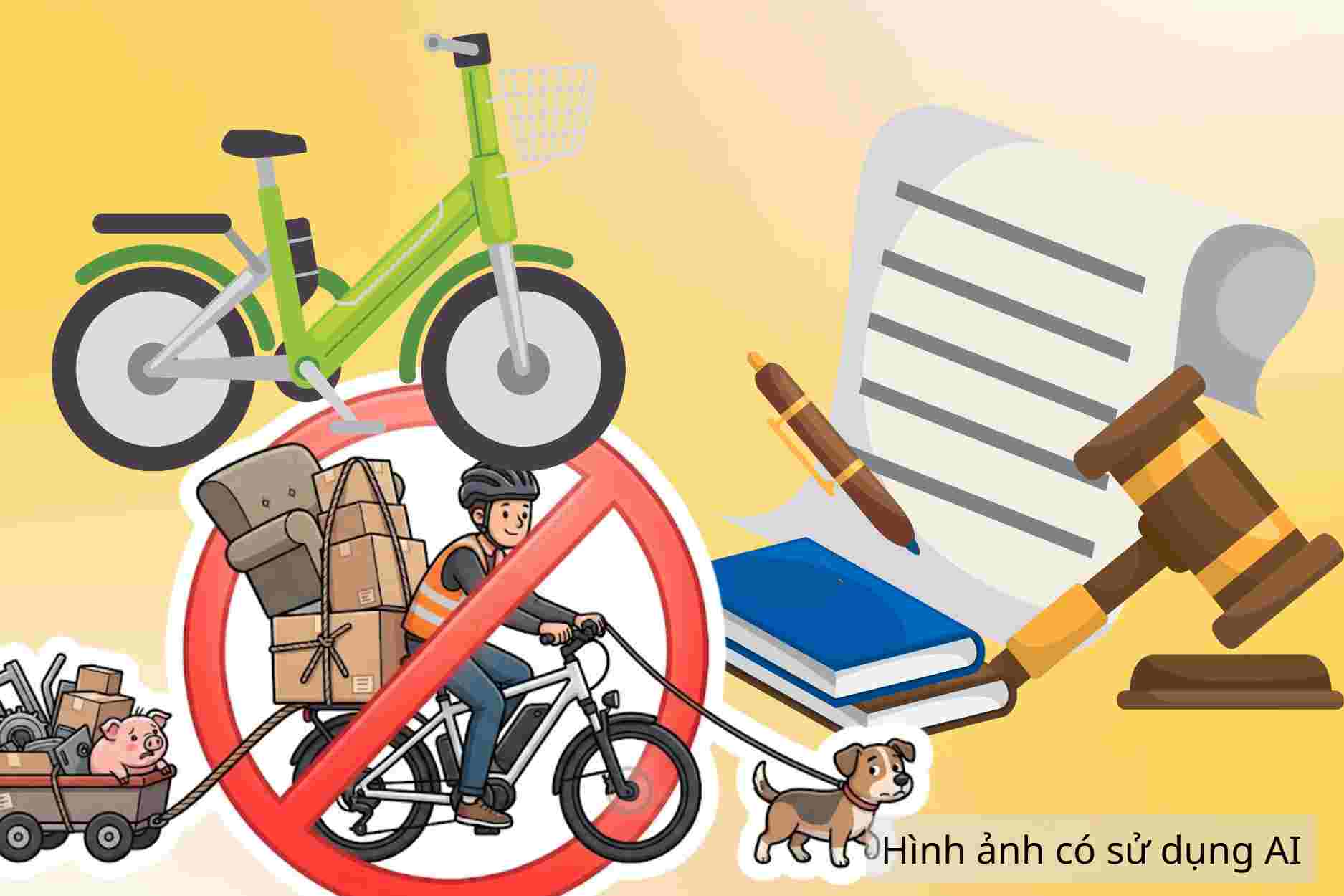 Những hành vi người đi xe đạp điện tuyệt đối không được thực hiện