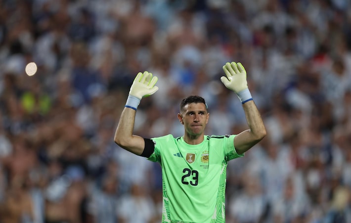 Comportamento de Emiliano Mart&iacute;nez, goleiro da Argentina, foi citado pelo "The Sun". Foto: Werther Santana/Estad&atilde;o
