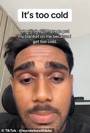@mentalwealthlabs said: 'When I sleep, I have to put my blanket on me because I get too cold'