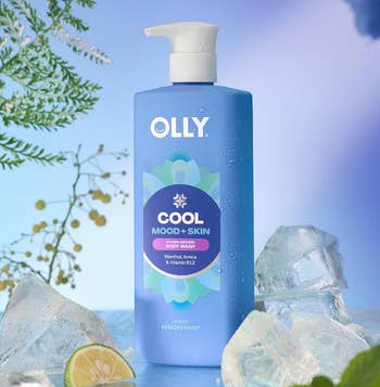 bottle of cool olly shower gel
