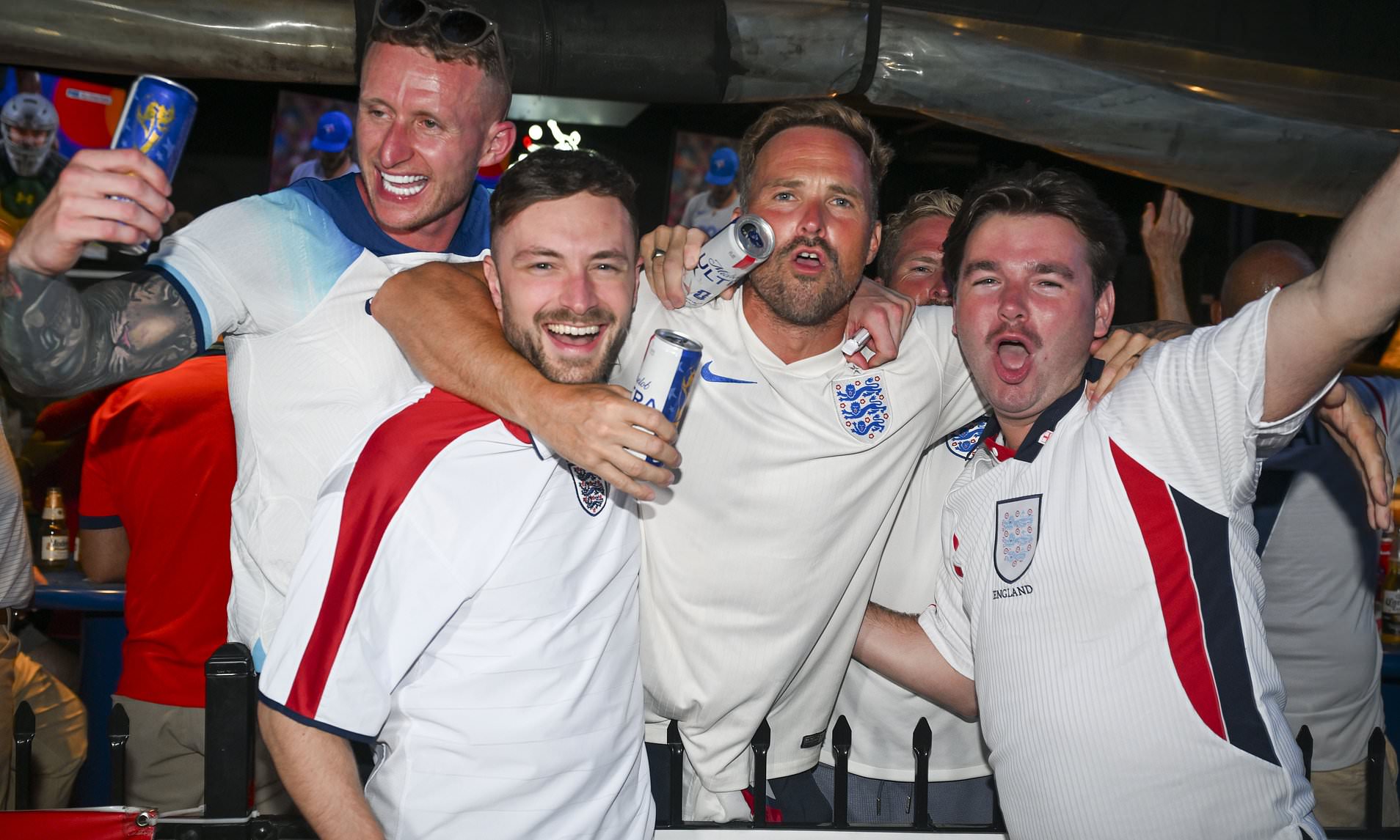 England fans sing their hearts out as they pack bars ahead of World Cup semi-final with Argentina