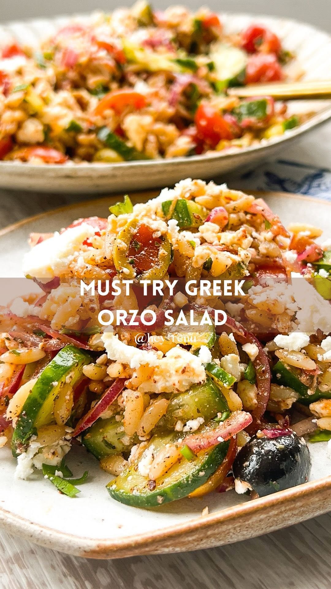 Greek orzo salad meal prep that's fresh and satisfying
