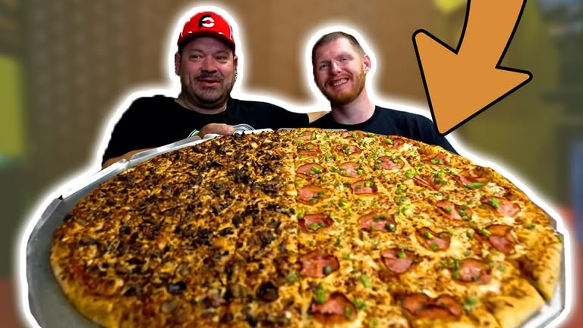 Taking on a 32-inch pizza challenge