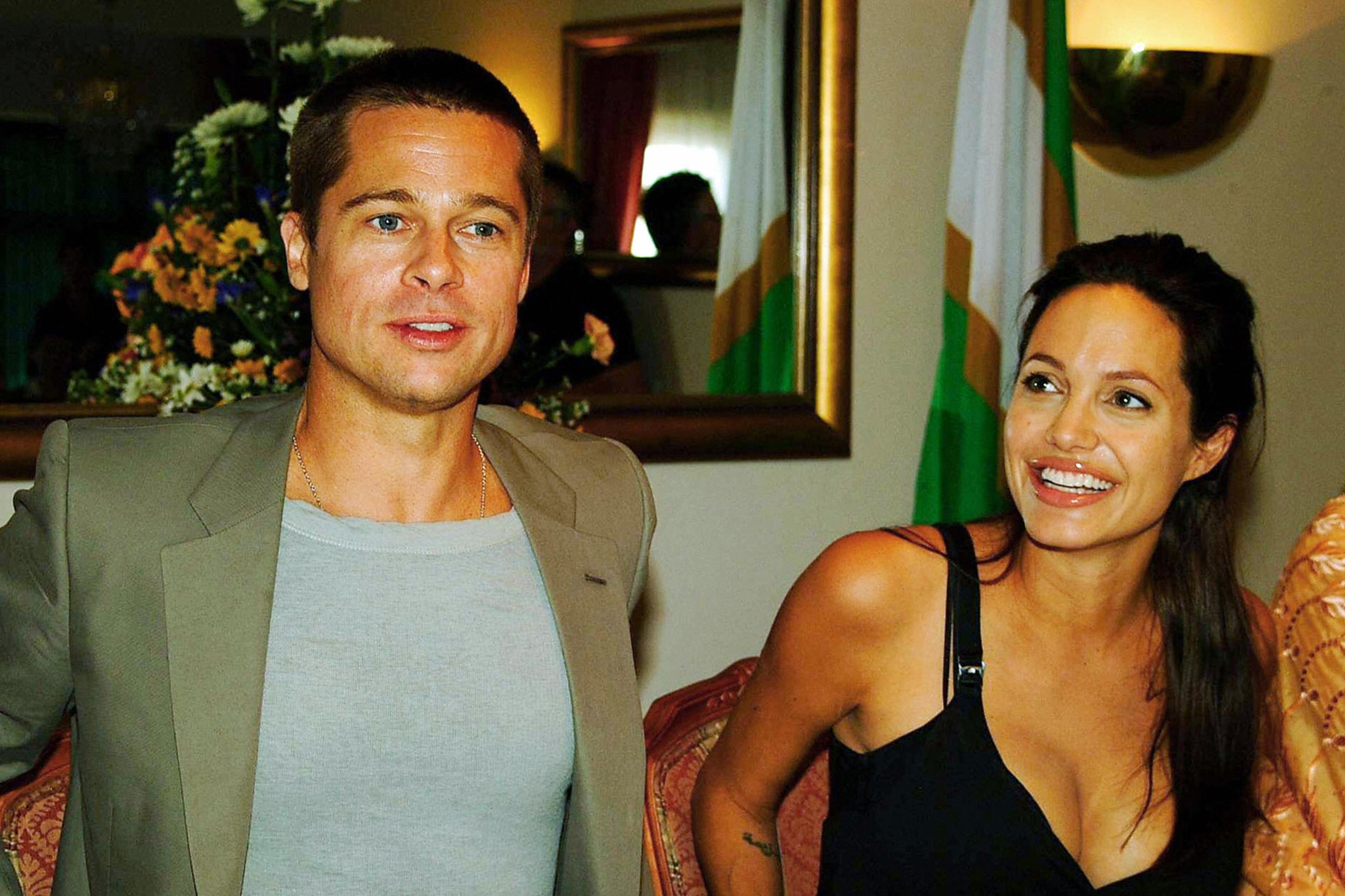 Pitt and Angelina Jolie, pictured here in 2006, met on the set of ‘Mr and Mrs Smith’ in 2004 (AFP/Getty)