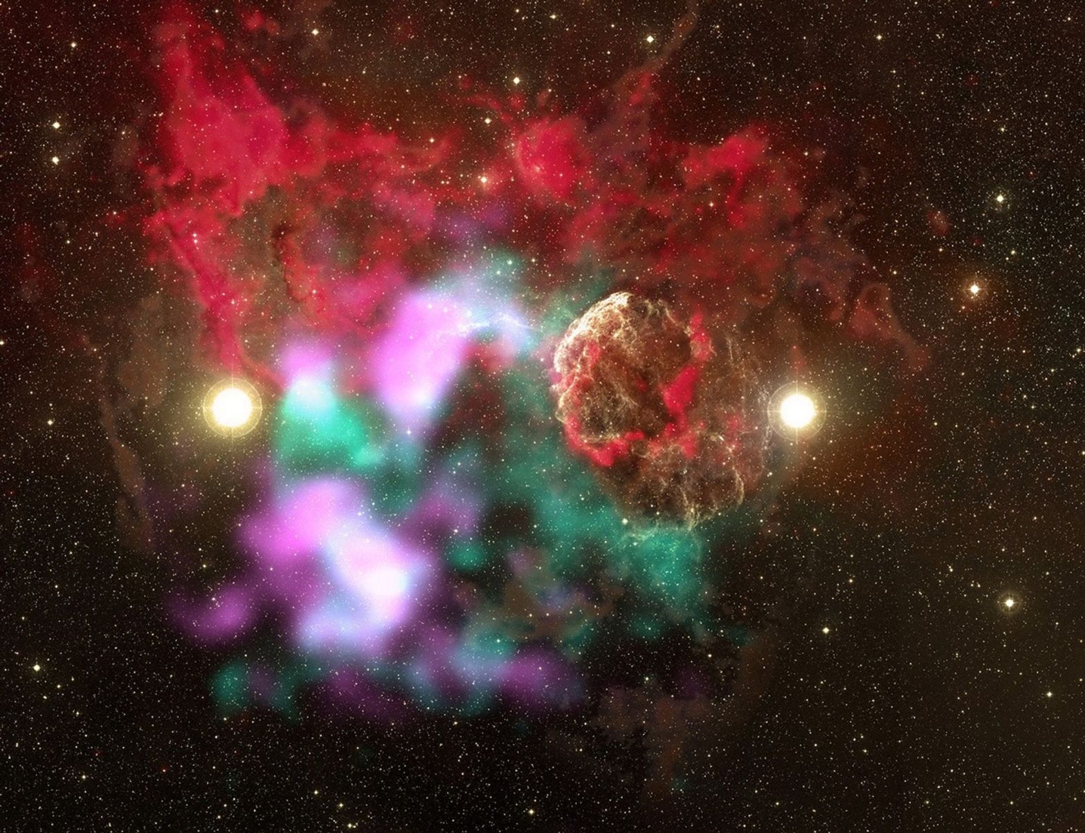 Is this the first known binary system to produce two supernova remnants?