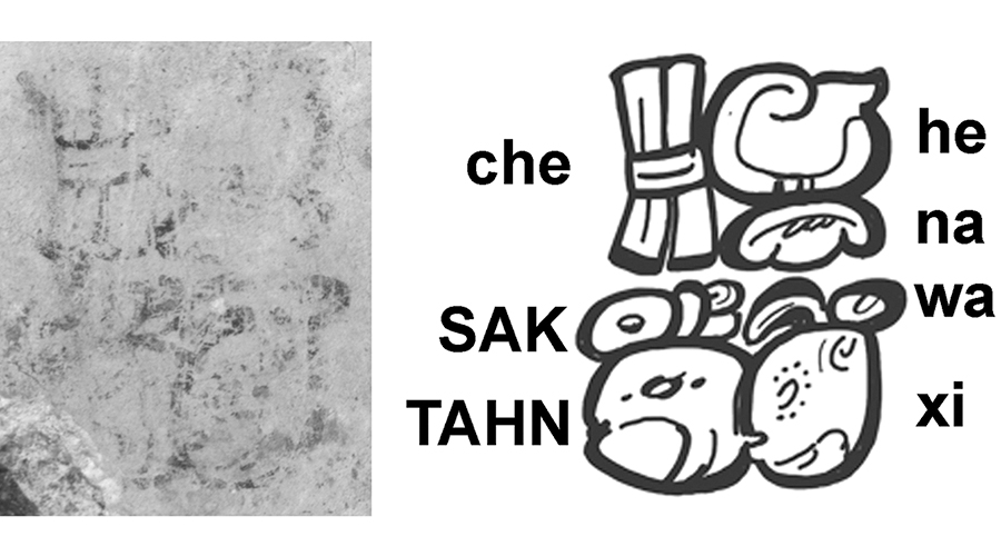 At the end of the calculation, researchers found two symbols they deciphered to mean “so says Sak Tahn Waax.”