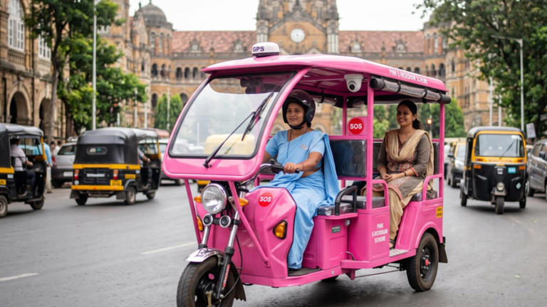 Pink e-rickshaw scheme 2.0: Key routes in Mumbai, 40% subsidy & safety ...