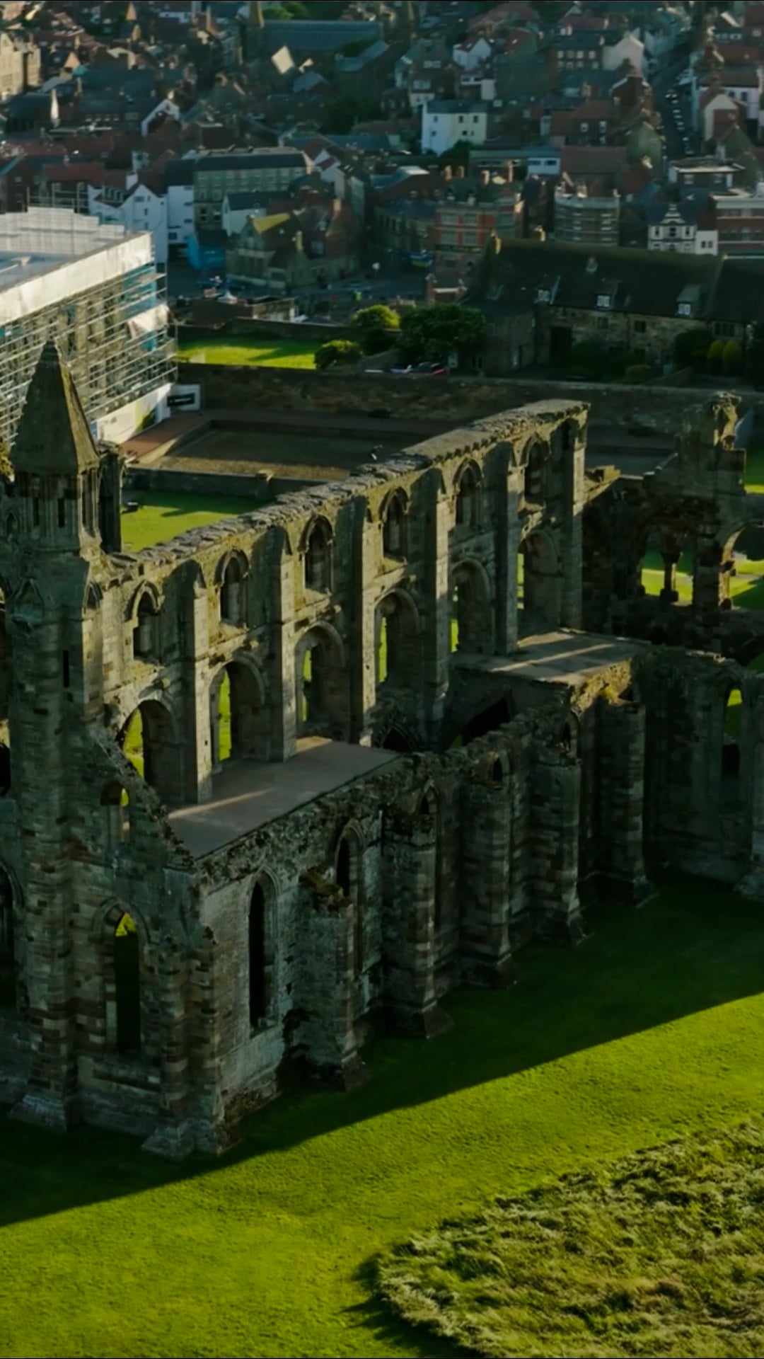 Whitby Abbey, UK: Drone tour of a gothic inspiration for Dracula