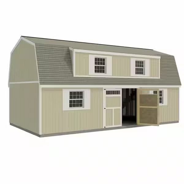 Best Barns, Inc. Crafted Colossal 32 ft. x 16 ft. 2-Story Wood Barndominium Kit