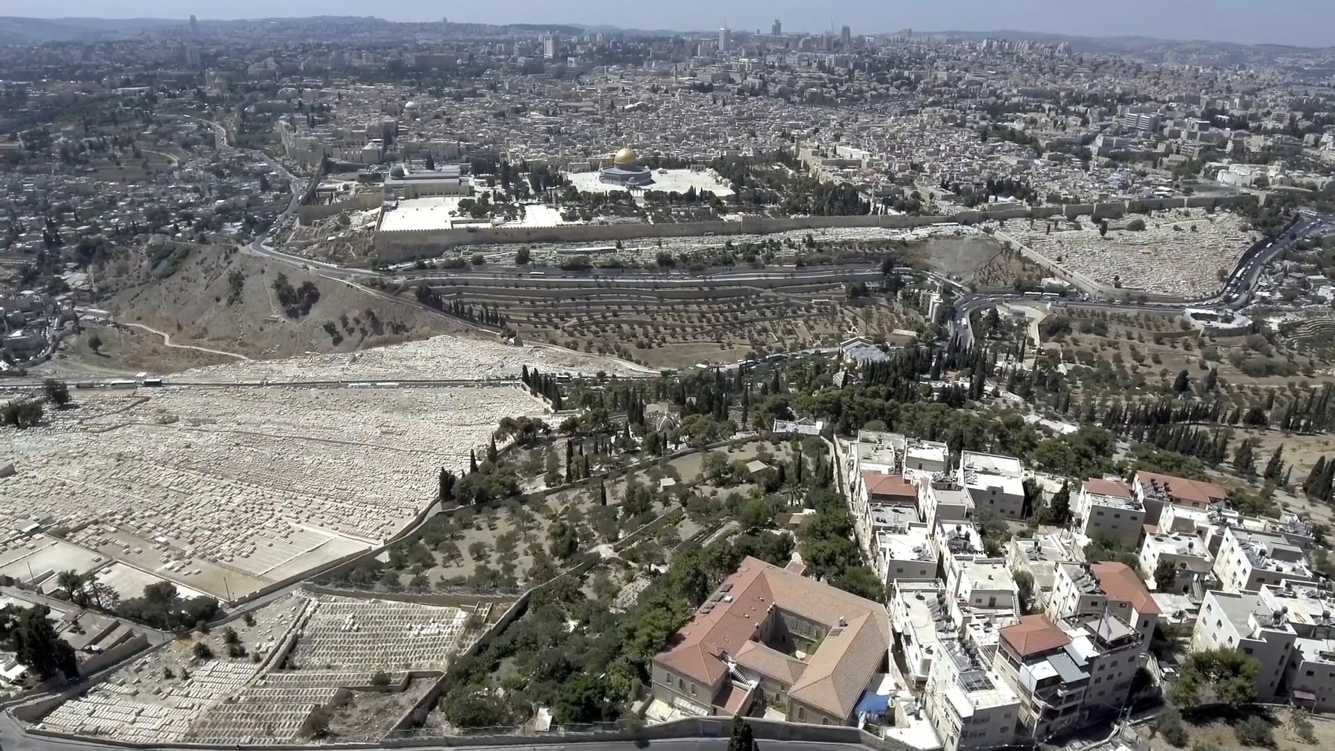 Inside Jerusalem's ancient City of David from the air