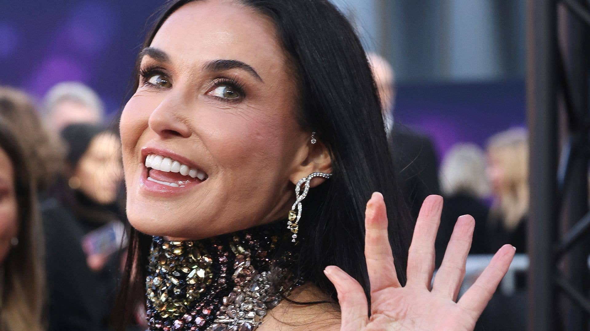 Demi Moore attends the 2025 EE BAFTA Film Awards at The Royal Festival Hall on February 16, 2025 in London, England.