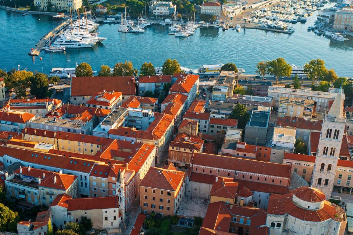 Aerial View Of Zadar, Croatia