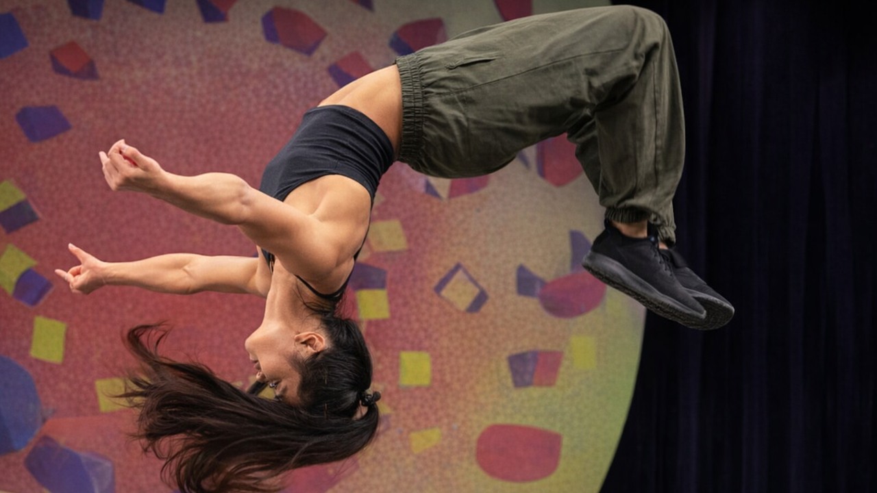 She broke her elbow and rib - then parkour taught her how to move again