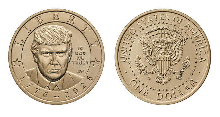 US Mint releases commemorative Trump $1 coin for purchase