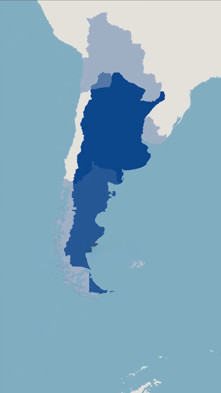 How did Argentina's territory change over time?