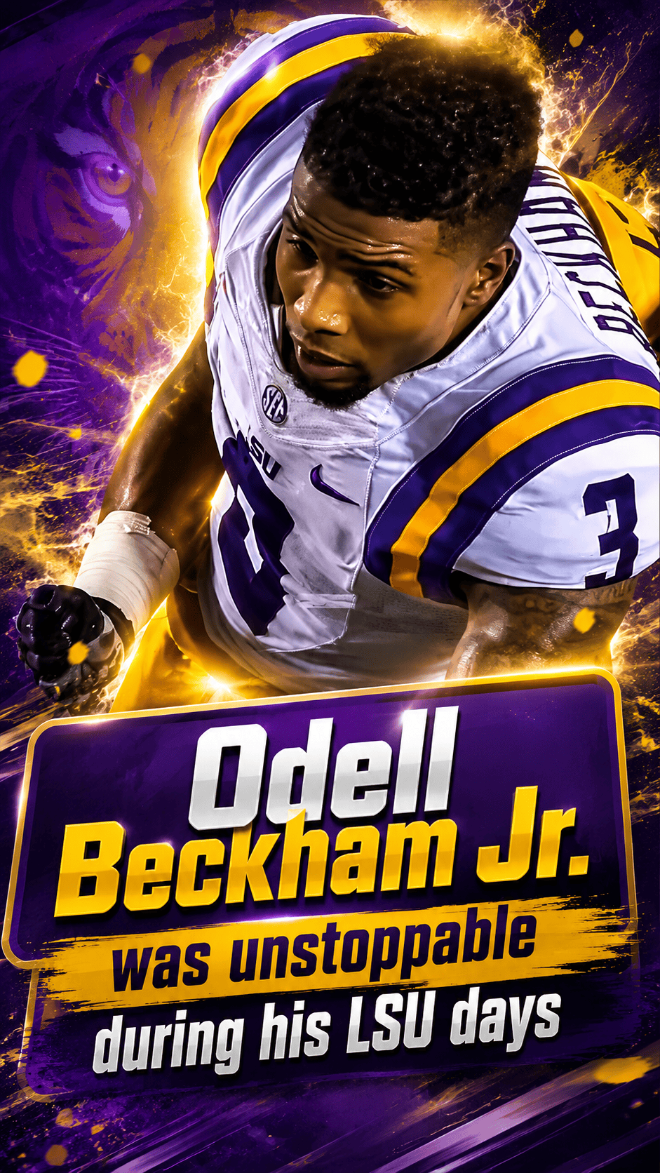 Odell Beckham Jr. was unstoppable during his LSU days