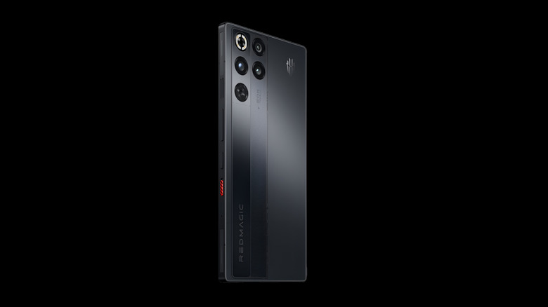 The RedMagic 11 Pro against a black background