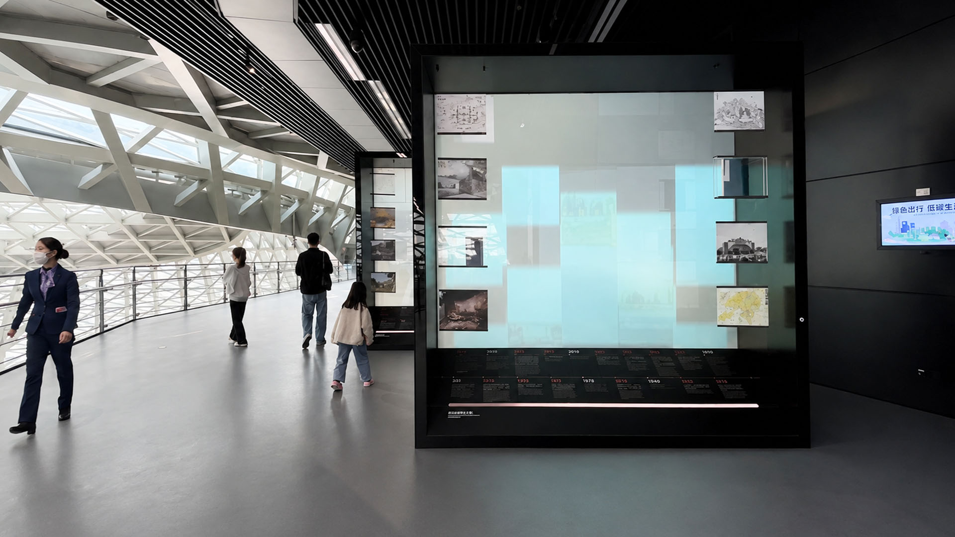 Modern exhibition galleries combine digital storytelling with ...