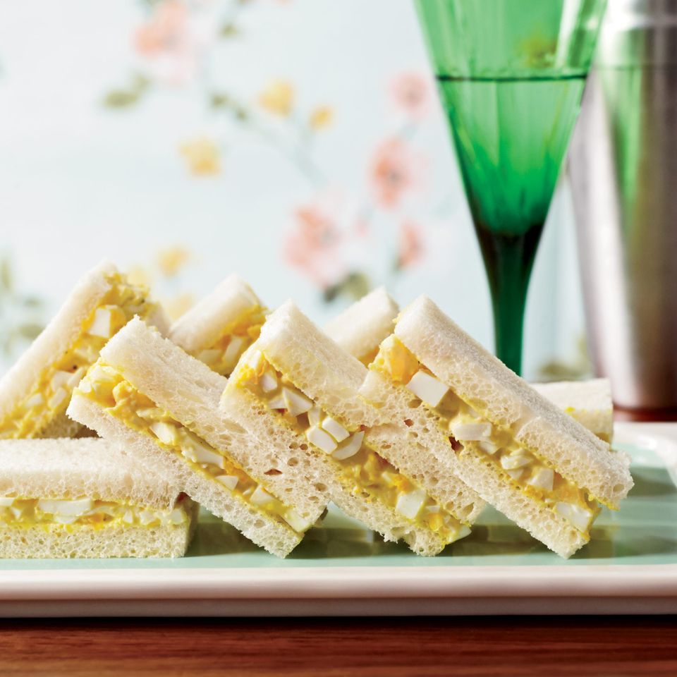 Curried-Egg Tea Sandwiches. Photo © Con Poulos