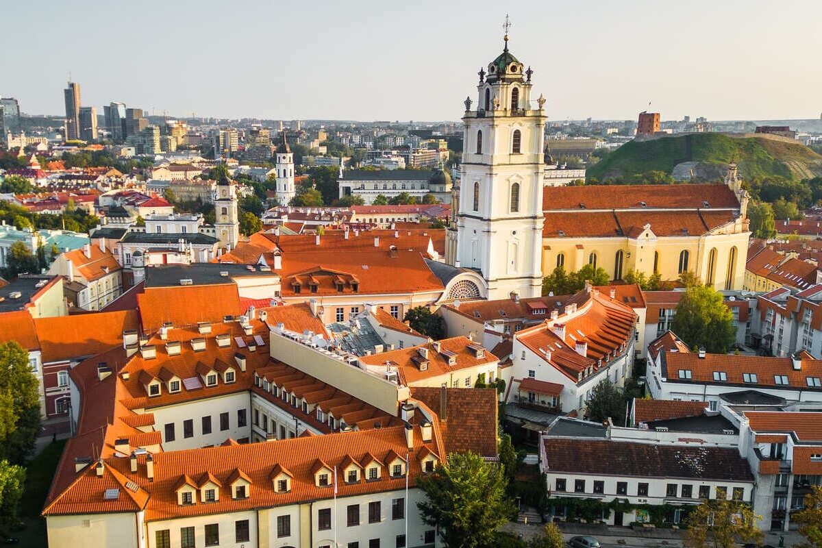 Aerial View Of Vilnius, Lithuania