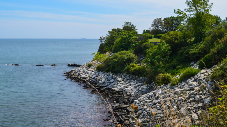 Cliff walk in Newport, Rhode Island