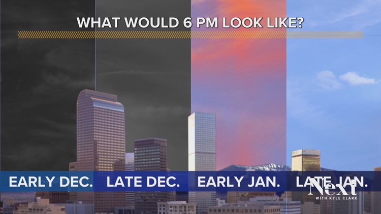 Here's what permanent daylight saving time would look like in Colorado
