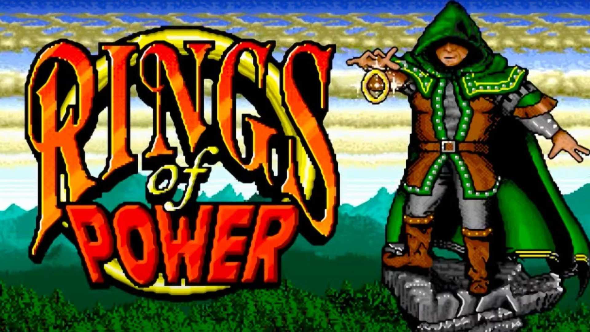 Rings of Power Sega Genesis title screen